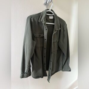 Frank & Oak Green Shirt Jacket
